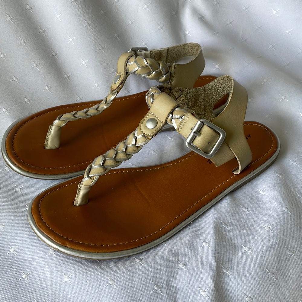 American Eagle Outfitters Braided Strap Flat Sandal